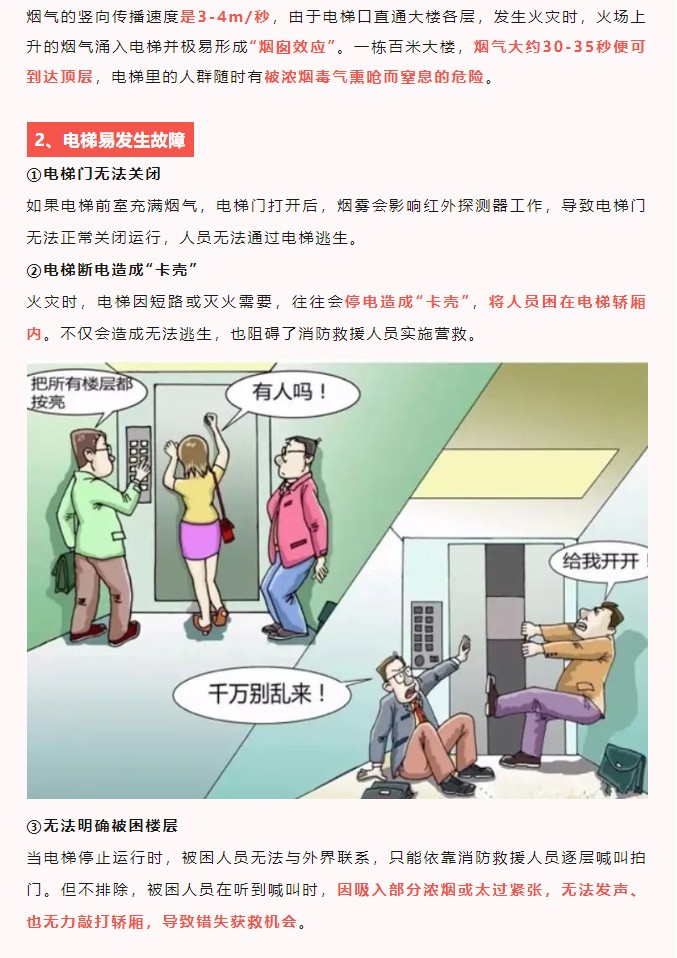 高層電梯火災知識技巧