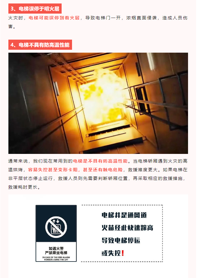 高層電梯火災怎么做